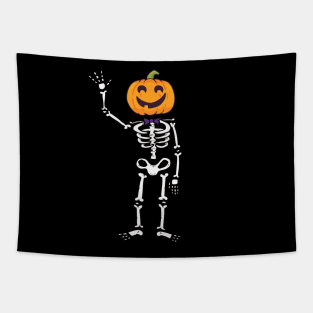 Skeletons Dancing Ballet "Happy Halloween" T-Shirt Tapestry