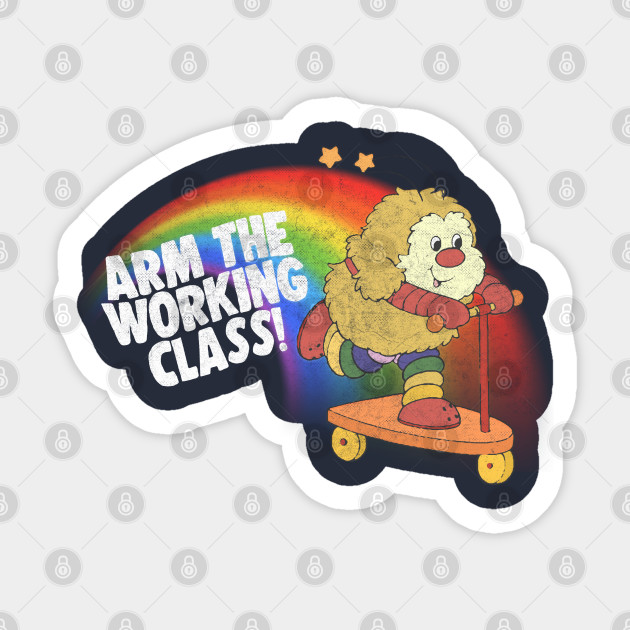 Arm The Working Class / 80s Cartoon Meme Design - Arm The Working Class - Sticker