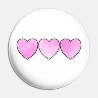 3 Hearts Pin