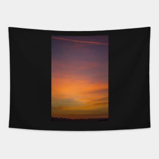 Orange Sunset Tapestry