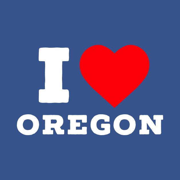 I Love Oregon by PodDesignShop