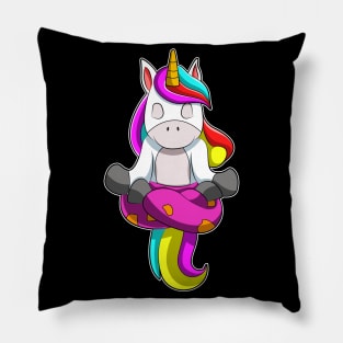 Unicorn at Yoga Exercise Pillow