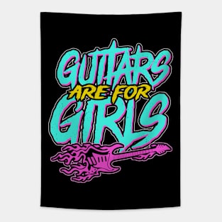 Guitars Are For Girls Tapestry