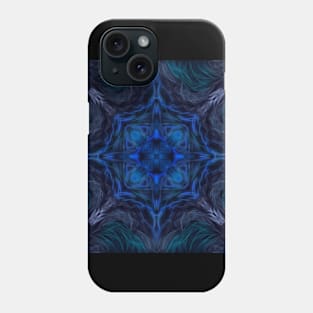 Ocean Blue Fractal Phone Case