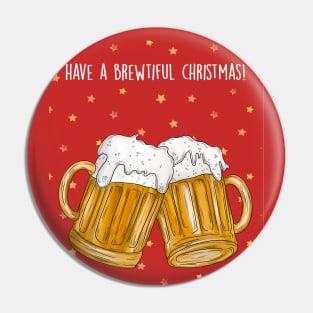 Brewiful Xmas Pin