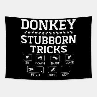 Donkey Stubborn Tricks Tapestry