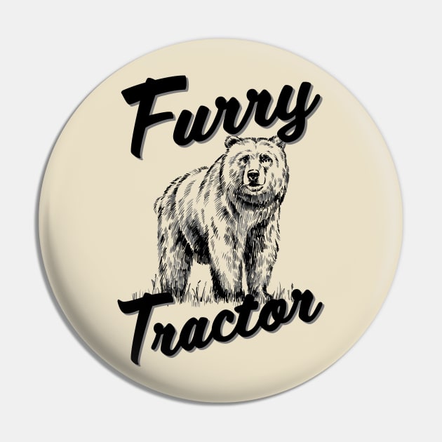 The Furry Tractor Pin by Meta Cortex