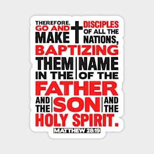 Matthew 28:19 Make Disciples of all the Nations Magnet