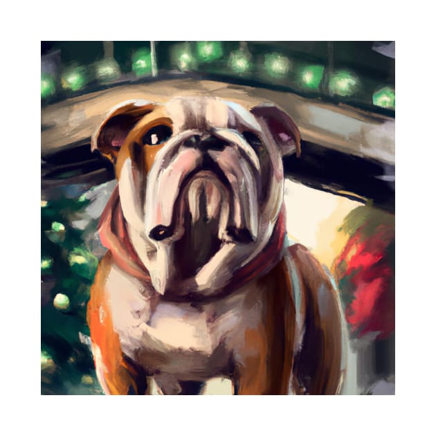 Cute Bulldog Drawing by Play Zoo