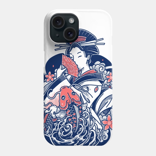 Geisha Tattoo Art Phone Case by BlackoutBrother