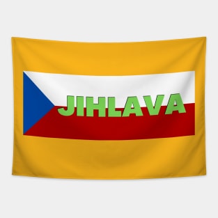 Jihlava City in Czech Republic Flag Tapestry