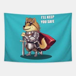 Doge Warrior Tapestry