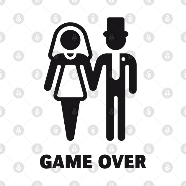 Game Over (Stag Party / Hen Night / Black) by MrFaulbaum