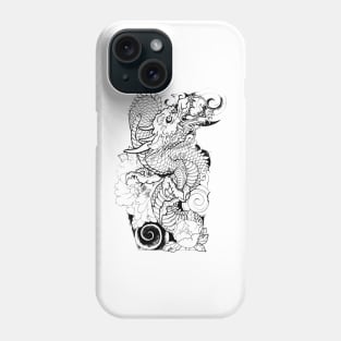 Pencil drawing of Dragon Phone Case