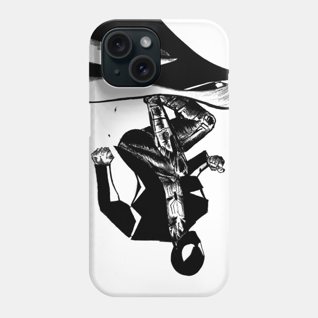 spider mexican man in gargoyle suit ecopop Phone Case by jorge_lebeau