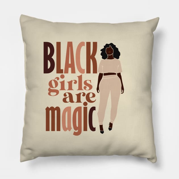 Black Girls Are Magic A Pillow by AlmostMaybeNever