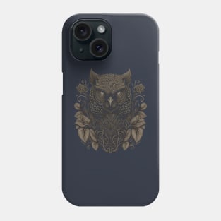 The owl is decorated with Javanese ornaments Phone Case