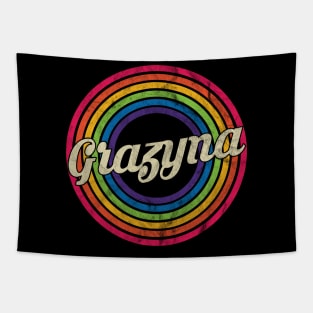 Grazyna - Retro Rainbow Faded-Style Tapestry