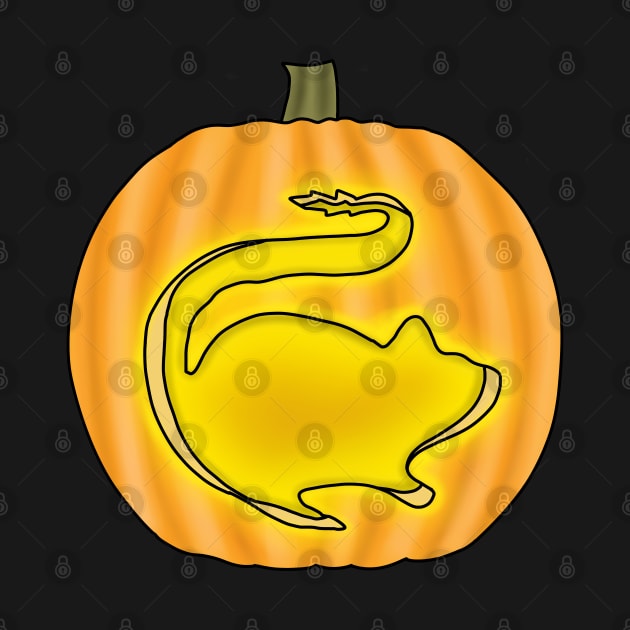 Pumpkin gerbil (Jack o lantern) by Becky-Marie