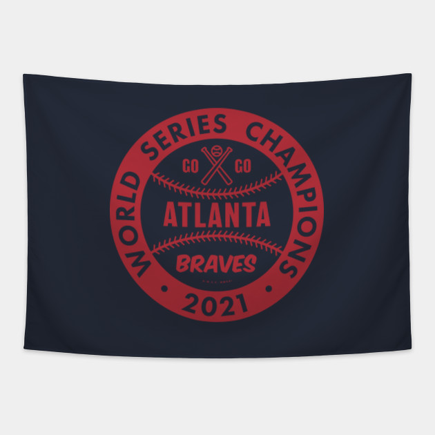 deadmansupplyco Atlanta Braves - 2021 World Series Champions (Red) T-Shirt