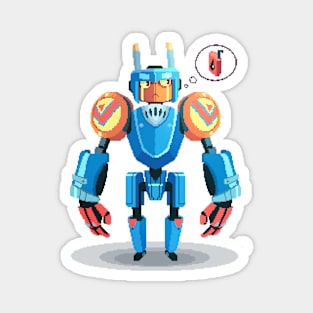 Blue Robot Magnet