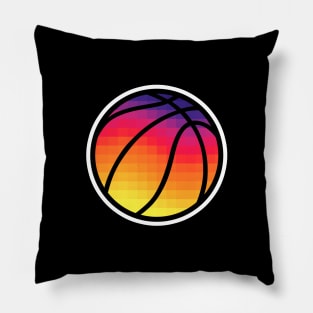 PHX Sunset Basketball - Black 2 Pillow