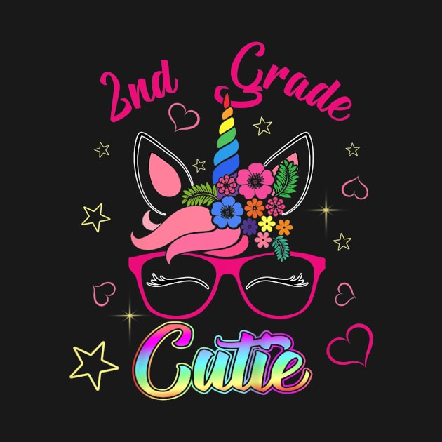 Kids Awesome 2nd Grade Cutie Unicorn T Shirt Gift Idea by Ortizhw