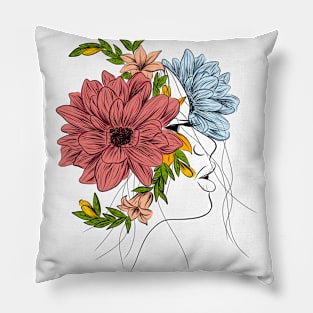 Flower head(colours) Pillow