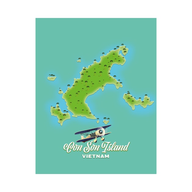 Con Son Island map Vietnam by nickemporium1