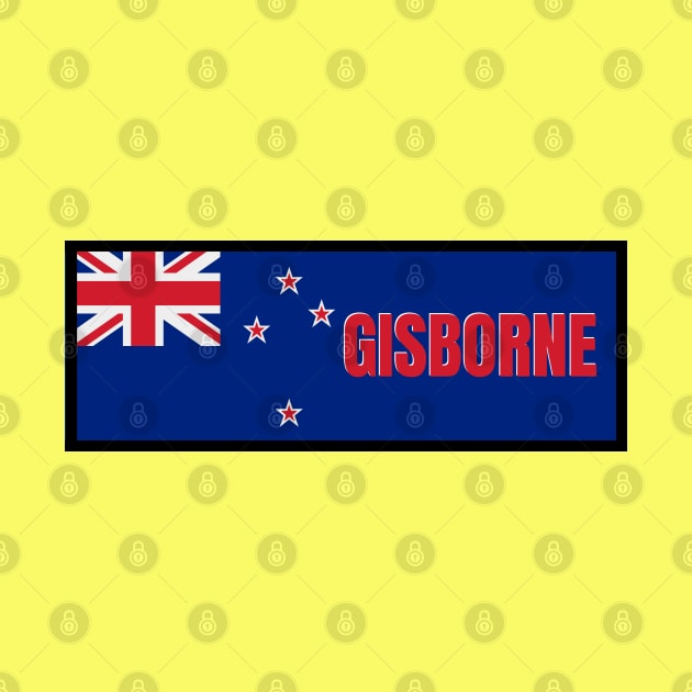 Gisborne City in New Zealand Flag by aybe7elf