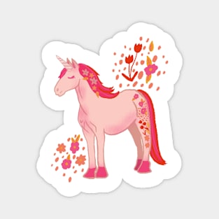 Sweet Pink Unicorn Magnet