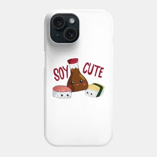 Soy Cute Kawaii Sushi Soy Sauce Tamago Salmon Phone Case