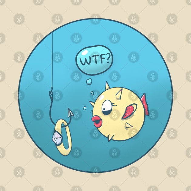 Confused fish, ring on a hook by Izzzzman