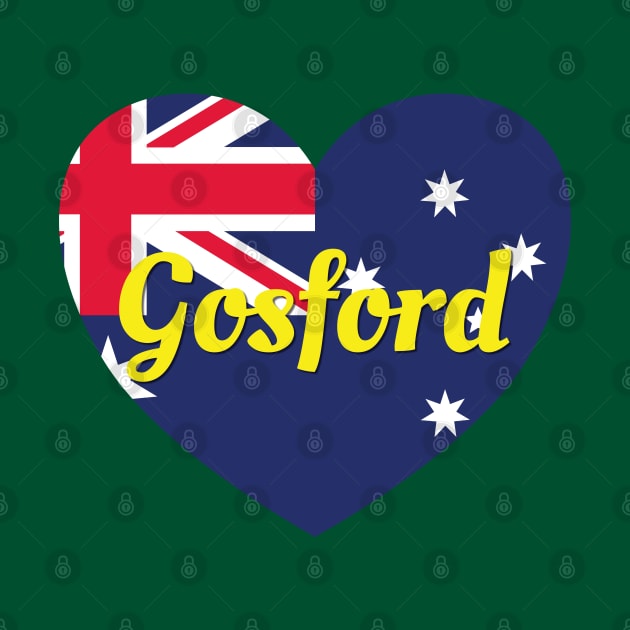 Gosford NSW Australia Australian Flag Heart by DPattonPD
