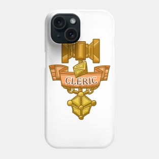 Cleric Hammer, d8 and Lantern Coat of Arms Phone Case