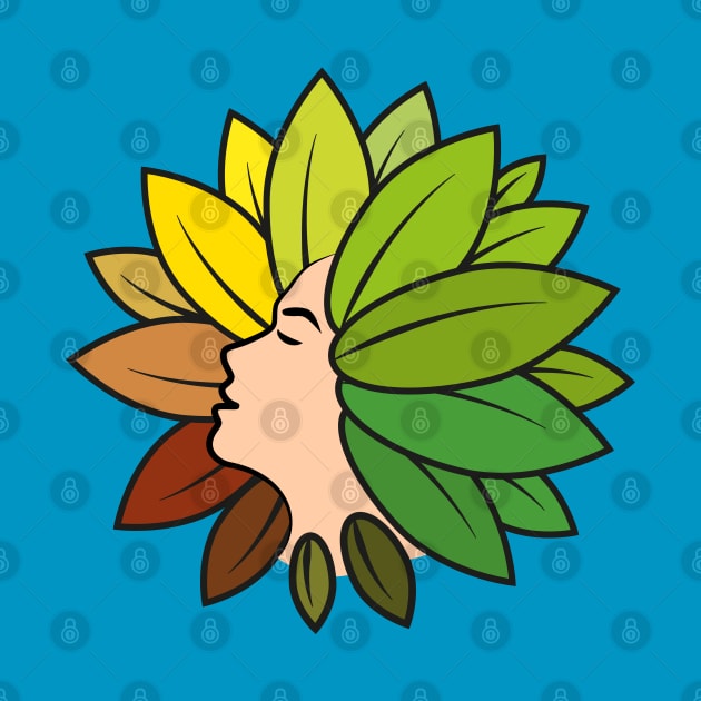 Floral Woman Head Logo II by Maxsomma