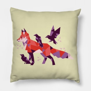 Fox & Crows Pillow