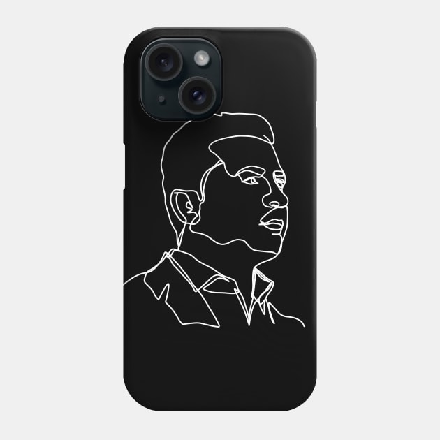 Volodymyr Zelenskyy One Line Art Illustration - Stand with Ukraine Phone Case by ShopBuzz