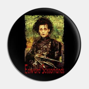 Edward Scissorhands Cutting Threads Of Compassion Pin