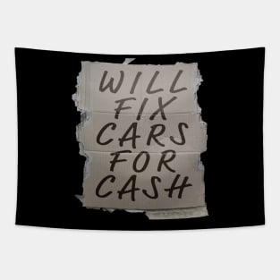 Mechanic Mechanics Funny Will Fix Cars For Cash Tapestry