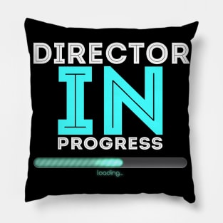 Director In Progress Cool Typography Job Design Pillow