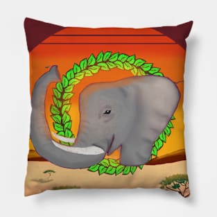 African Elephant - Africa Collection Pillow