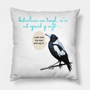 Swooping season -Australian magpie Pillow