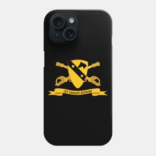 1st Cavalry Division w Br - Ribbon Phone Case