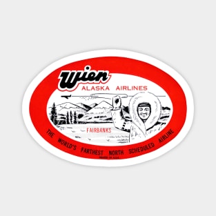 1950s Wien Alaska Airlines Magnet