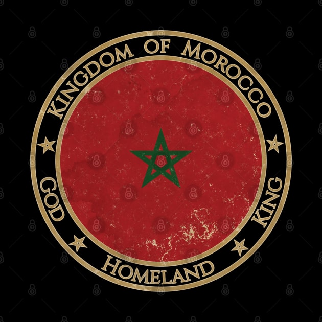 Vintage Kingdom of Morocco Africa African Flag by DragonXX