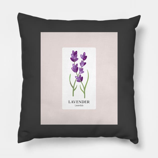 I Love Lavender Pillow by Precious Elements