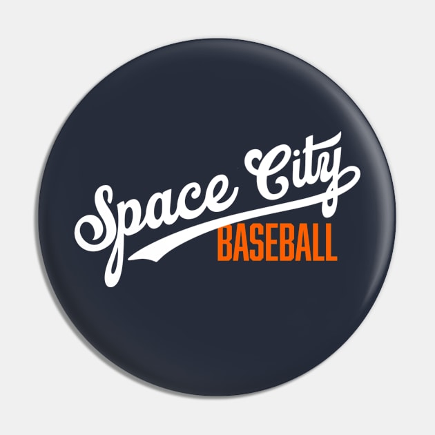 Space City Baseball Pin by Throwzack