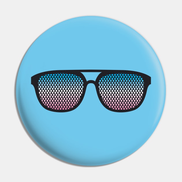 Transgender Glasses Pin by Trans Action Lifestyle