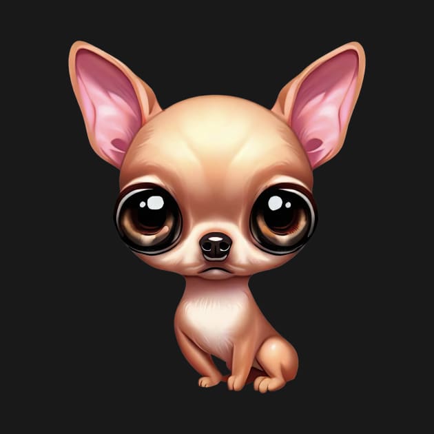 Small Version - Playful Chihuahua by Art By Mojo